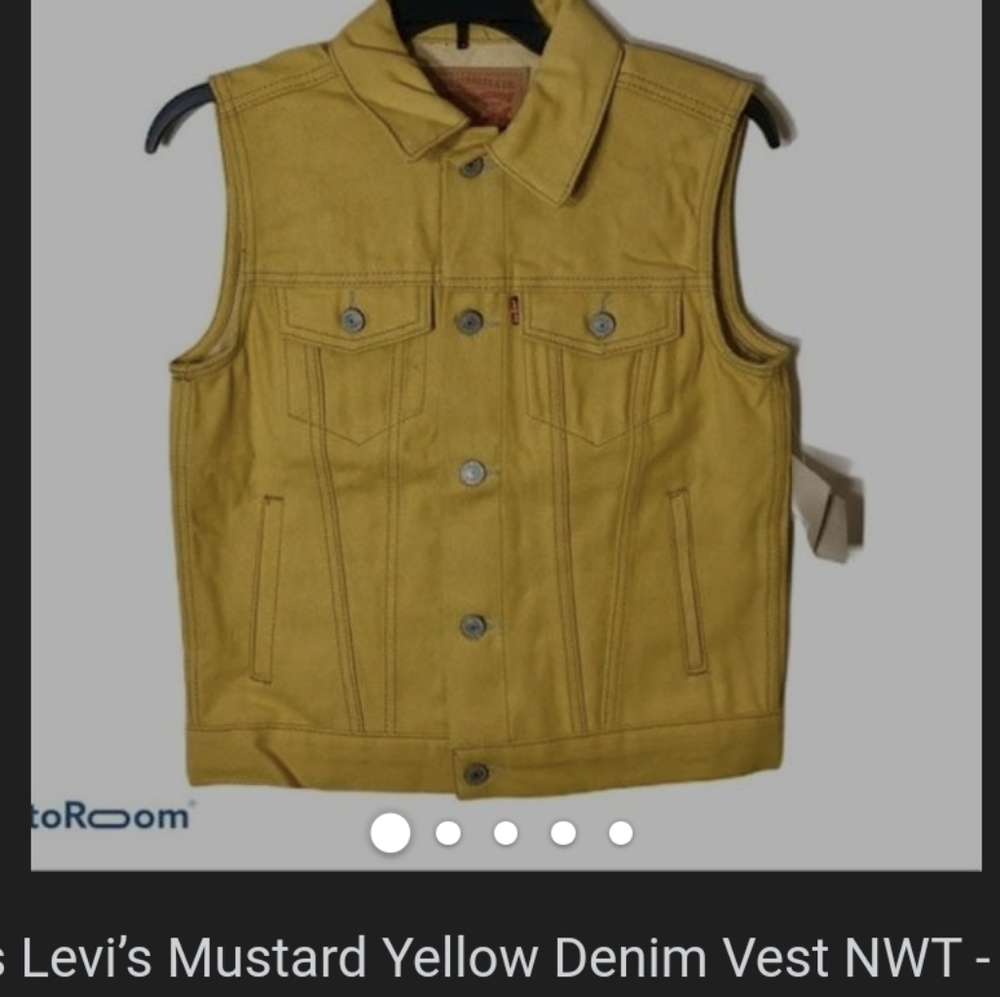 Vintage Mustard yellow Levi's vest